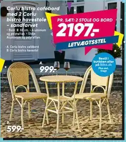 Bilka Corlu bistro havestol tilbud