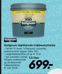 Bilka Solignum dækkende træbeskyttelse tilbud