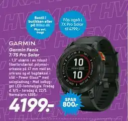 Bilka Garmin Fenix 7/7S Pro Solar tilbud