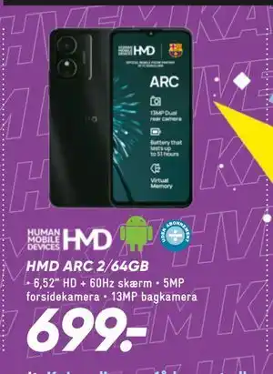 Bilka HMD ARC 2/64GB tilbud