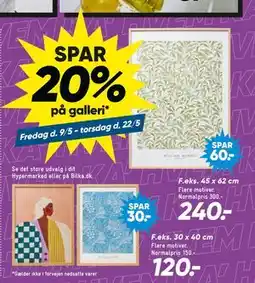 Bilka SPAR 20% på galleri tilbud