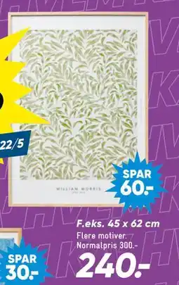 Bilka galleri 45 x 62 cm tilbud