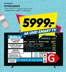 Bilka SAMSUNG TU75DU8005 tilbud