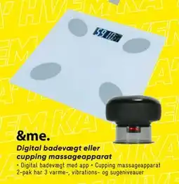 Bilka Digital badevægt eller cupping massageapparat tilbud