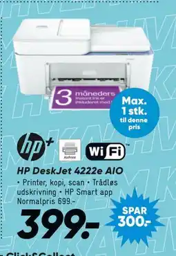 Bilka HP DeskJet 4222e AIO tilbud