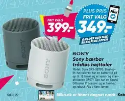 Bilka Sony bærbar trådløs højttaler tilbud