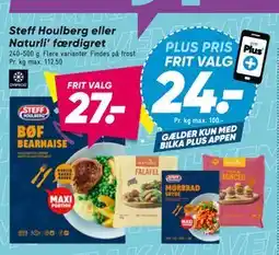 Bilka Steff Houlberg eller Naturli’ færdigret tilbud