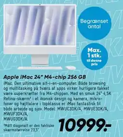 Bilka Apple iMac 24” M4-chip 256 GB tilbud