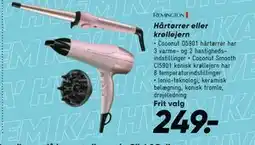 Bilka Hårtørrer eller krøllejern tilbud