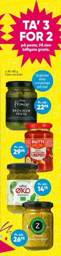 Bilka TA’ 3 FOR 2 på pesto tilbud