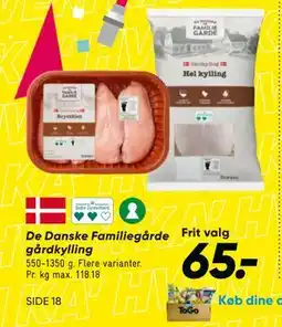 Bilka De Danske Familiegårde gårdkylling tilbud