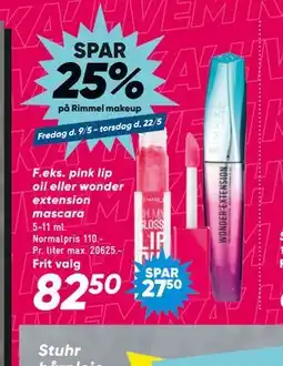 Bilka SPAR 25% på Rimmel makeup tilbud