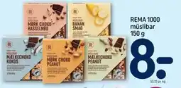 REMA 1000 REMA 1000 müslibar 150 g tilbud