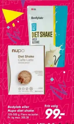 Bilka Bodylab eller Nupo diet shake tilbud