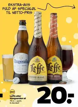 Netto Leffe eller Hoegaarden øl tilbud