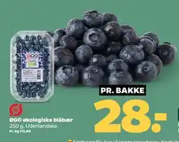 Netto ØGO økologiske blåbær tilbud