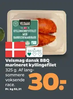 Netto Velsmag dansk BBQ marineret kyllingefilet tilbud
