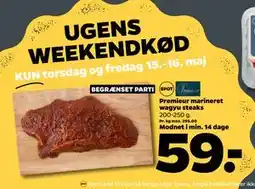 Netto Premieur marineret wagyu steaks tilbud