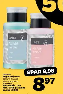 Netto Lovena neglelakfjerner tilbud
