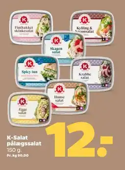 Netto K-Salat pålægssalat tilbud