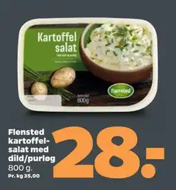 Netto Flensted kartoffelsalat med dild/purløg tilbud