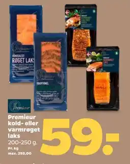 Netto Premieur kold- eller varmrøget laks tilbud