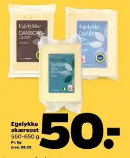 Netto Egelykke skæreost tilbud