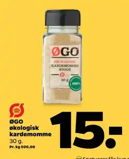 Netto ØGO økologisk kardemomme tilbud