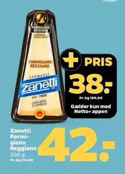 Netto Zanetti Parmigiano Reggiano tilbud