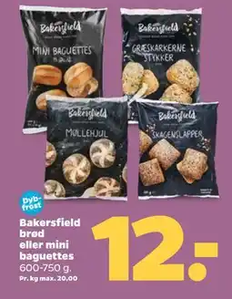 Netto Bakersfield brød eller mini baguettes tilbud