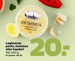 Netto Løgismose pesto, hummus eller haydari tilbud