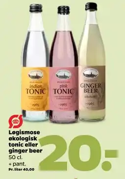 Netto Løgismose økologisk tonic eller ginger beer tilbud