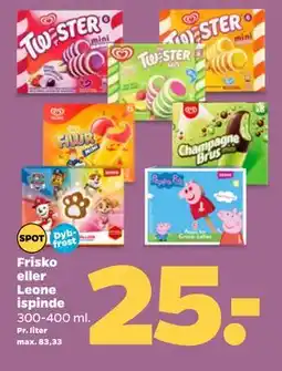 Netto Frisko eller Leone ispinde tilbud