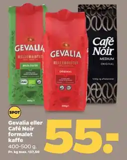 Netto Gevalia eller Café Noir formalet kaffe tilbud