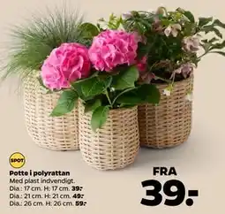 Netto Potte i polyrattan tilbud