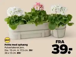 Netto Potte med ophæng tilbud
