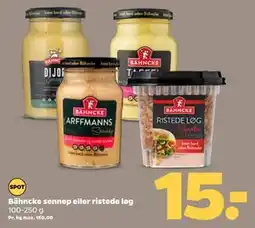 Netto Bähncke sennep eller ristede løg tilbud