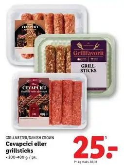 Lidl Cevapcici eller grillsticks tilbud