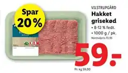 Lidl Hakket grisekød tilbud