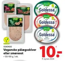 Lidl Veganske pålægsskiver eller smøreost tilbud