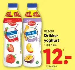 Lidl Drikkeyoghurt tilbud