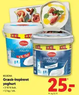 Lidl Græsk- inspireret yoghurt tilbud