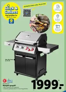Lidl Memphis gasgrill¹ tilbud
