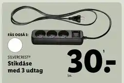 Lidl Stikdåse med 3 udtag tilbud