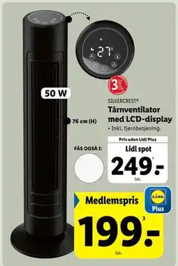 Lidl Tårnventilator med LCD-display tilbud