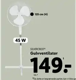 Lidl Gulvventilator tilbud