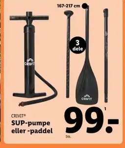 Lidl SUP-pumpe eller -paddel tilbud