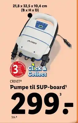 Lidl Pumpe til SUP-board¹ tilbud
