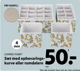 Lidl Sæt med opbevaringskurve eller rumdelere tilbud