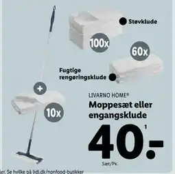 Lidl Moppesæt eller engangsklude tilbud